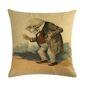 Axyaa Halloween Skull Linen Pillowcase 45*45cm