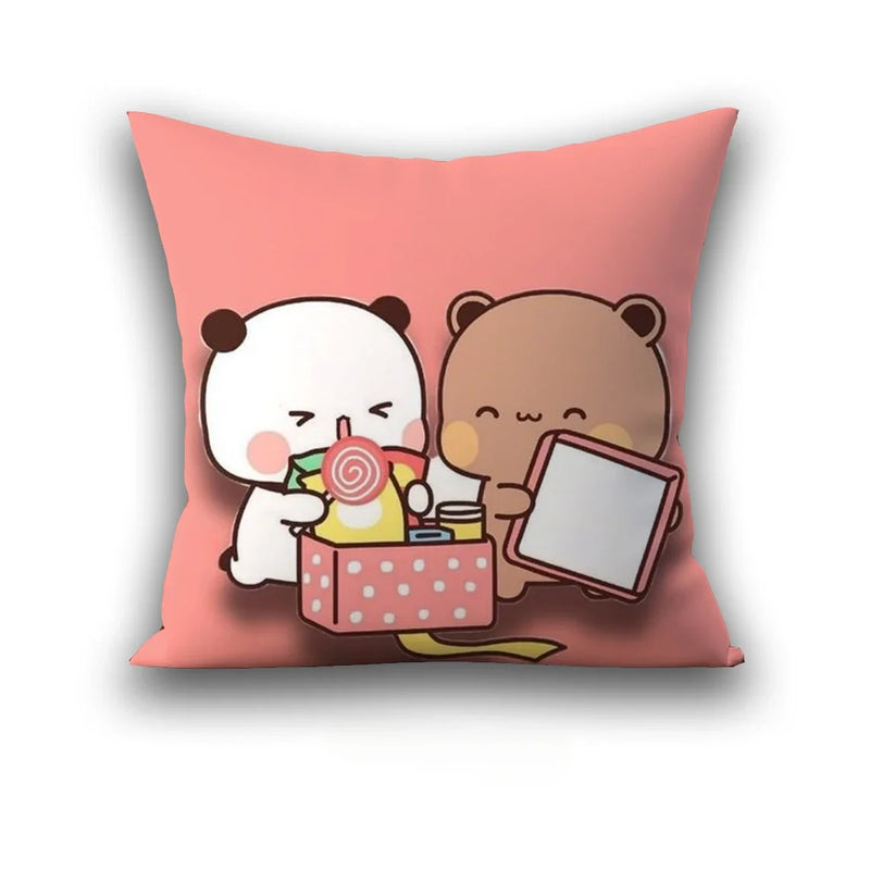 Axyaa 45x45 Cushion Cover, Cute Square Pillowcase, Birthday Wedding Gift