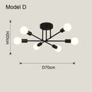 Axyaa Nordic Minimalist LED Pendant Chandelier for Bedrooms and Living Rooms