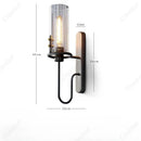 Axyaa Glass LED Wall Lamp for Home Hotel Decor & Lighting