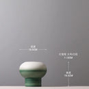 Axyaa Green Gradient Ceramic Vase for Stylish Living Room Decor
