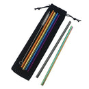 Reusable Straw Pouch - Colorful Cutlery Storage Bag by Axyaa