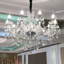 Axyaa Luxury Crystal Chandelier 6 Head Candlelight Pendant Lamp