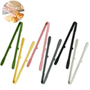 Silicone Toast Tongs Kitchen Trivet Non-Slip Cooking Clip BBQ Salad Tools with Axyaa Brand