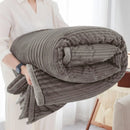 Axyaa Plush Striped Blanket: Thick Winter Warmth