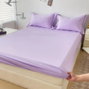 Axyaa White Cotton Fitted Sheet Set, 180x200, 3Pcs