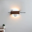 Axyaa Modern Minimalist Wooden LED Wall Lamp for Bedroom Stair Light