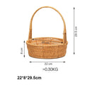 Axyaa Handwoven Storage Basket - 6 Styles for Vegetables, Flowers, Plants, Snacks & Picnics