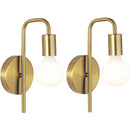 Axyaa Gold Black E27 LED Wall Lamp for Indoor Lighting & Home Decor