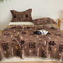 Axyaa Cotton Four-Layer Gauze Fringed Blanket Towel Quilt