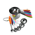 Axyaa Stainless Steel Measuring Cups & Spoons Set for Baking and Cooking