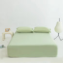 Axyaa Cooling Fiber Fitted Sheet for Single Bed, Summer Cool Mattress Cover