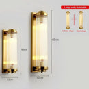 Axyaa Thin Waist Glass Wall Lamp - Gold Black Sconce