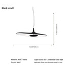 Axyaa Nordic LED Pendant Lamp for Dining Room, Modern Resin Suspend Light