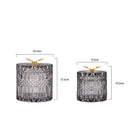 Axya Glass Jewelry Box Candy Jar Home Organizer Butterfly Design