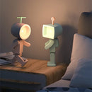 Axyaa Mini Square Robot Night Light: Creative LED Bedside Lamp