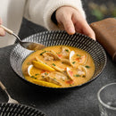 Axyaa Retro Meteor Shower Plate Soup Pasta Bowl Set