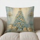 Axyaa Deer & Roses Floral Digital Print Pillow Cover for Sofa, Bed, Car