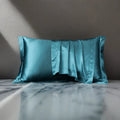Axyaa Solid Color Silk Pillowcase Set - Queen Size 48x74cm