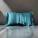 Axyaa Solid Color Silk Pillowcase Set - Queen Size 48x74cm