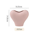 Axyaa Heart Ceramic Vase for High-Aesthetic Living Room Decor