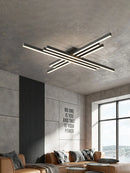 Axyaa LED Black Chandelier Ceiling Lamp Set for Master & Guest Bedroom, Living Room