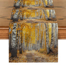 Axyaa Autumn Forest Table Runner - Home Dining Decor for Indoors & Outdoors