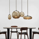 Axyaa Glass Knot Pendant Light Chandelier for Bedroom Kitchen Dining