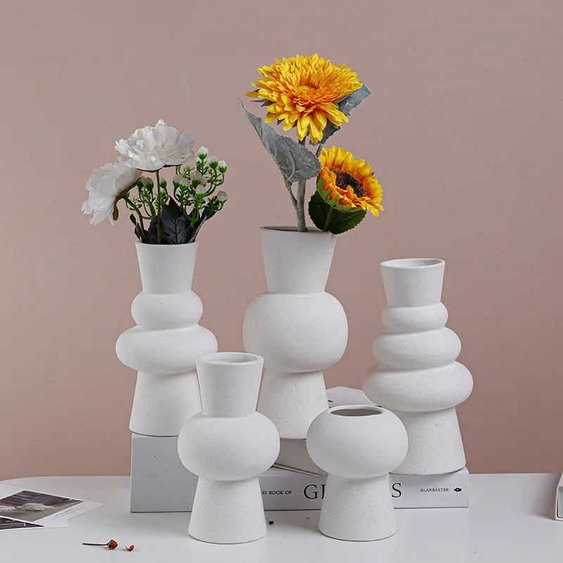 Axya™ Nordic Rustic Ceramics Vases for Teen Room Desktop Decor