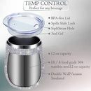Axyaa Shiny Diamond Stainless Steel Tumbler Thermal Coffee Mug Drinkware