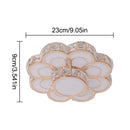 Axyaa Flower Gold Crystal Ceiling Chandelier for Kitchen, Aisle, Stairs - Modern Luminaires