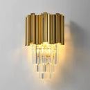 Axyaa Crystal LED Wall Light - Nordic Luxury Stainless Steel & Gold Bedroom Decor