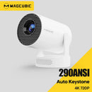 Axyaa 4K 720P WiFi 6 Android Projector 8000 Lumens 5W Speaker BT5.0