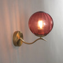 Axyaa Nordic Glass Wall Lamp Modern Minimalist Living Bedroom Light