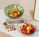Axyaa Crystal Fruit Tray Set for Elegant Living Room Decor