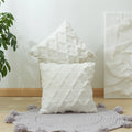 Axyaa Short Plush Boho Pillowcases 45x45cm - Soft Cushion Cover for Home Decor