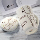 Axyaa Bone  Thermal Mug Porcelain Espresso Cups Big Tea Cups Fashion Tazas Mug