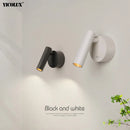 Axya Modern LED Wall Lamp for Home Living Room, Black/White, Rotatable Spotlight