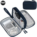 Axyaa Electronics Accessories Organizer - Waterproof Double Layers Storage for Cables & Gadgets