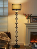 Axyaa Stainless Steel LED Floor Lamp for Living Room, Bedroom & Bedside