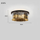 Axyaa Smokey Grey Glass Crystal Chandelier E14 for Home Decor Lighting