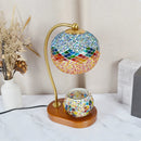 Axyaa Mosaic Glass Table Lamp Night Light Glass Bedside Lamparas Bed Light