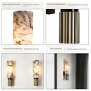 Axyaa LED Copper Marble Wall Lamp for Stylish Home Lighting