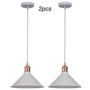 Axyaa Wrought Iron Pendant Lights: Modern Loft Bar LED Chandelier for Home Decor
