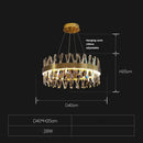 Axyaa Crystal Chandelier in Gold/Silver Finish for Living Room