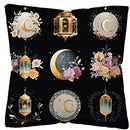 Axyaa Ramadan Floral Crescent Moon Fasting Lamp Pillowcase