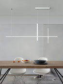 Axyaa LED Pendant Lamp: Minimalist Strip Chandelier for Dining Room, Kitchen, or Bar