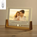 Axyaa Custom Portrait Music Night Light with Song - Romantic Anniversary Gift