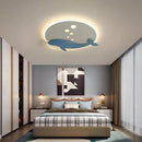 Axyaa Kid's Room Ceiling Light - Whale & Rocket Design