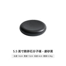 Axyaa Black Frosted Ceramic Western Steak Plate Set